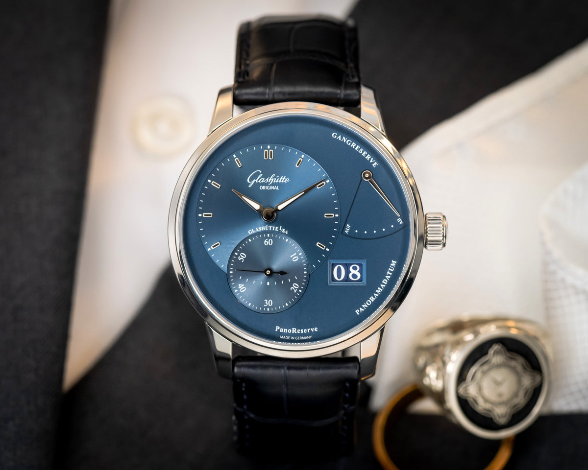 Glashutte Original PanoReserve Blue Dial – 1-65-01-26-12-61