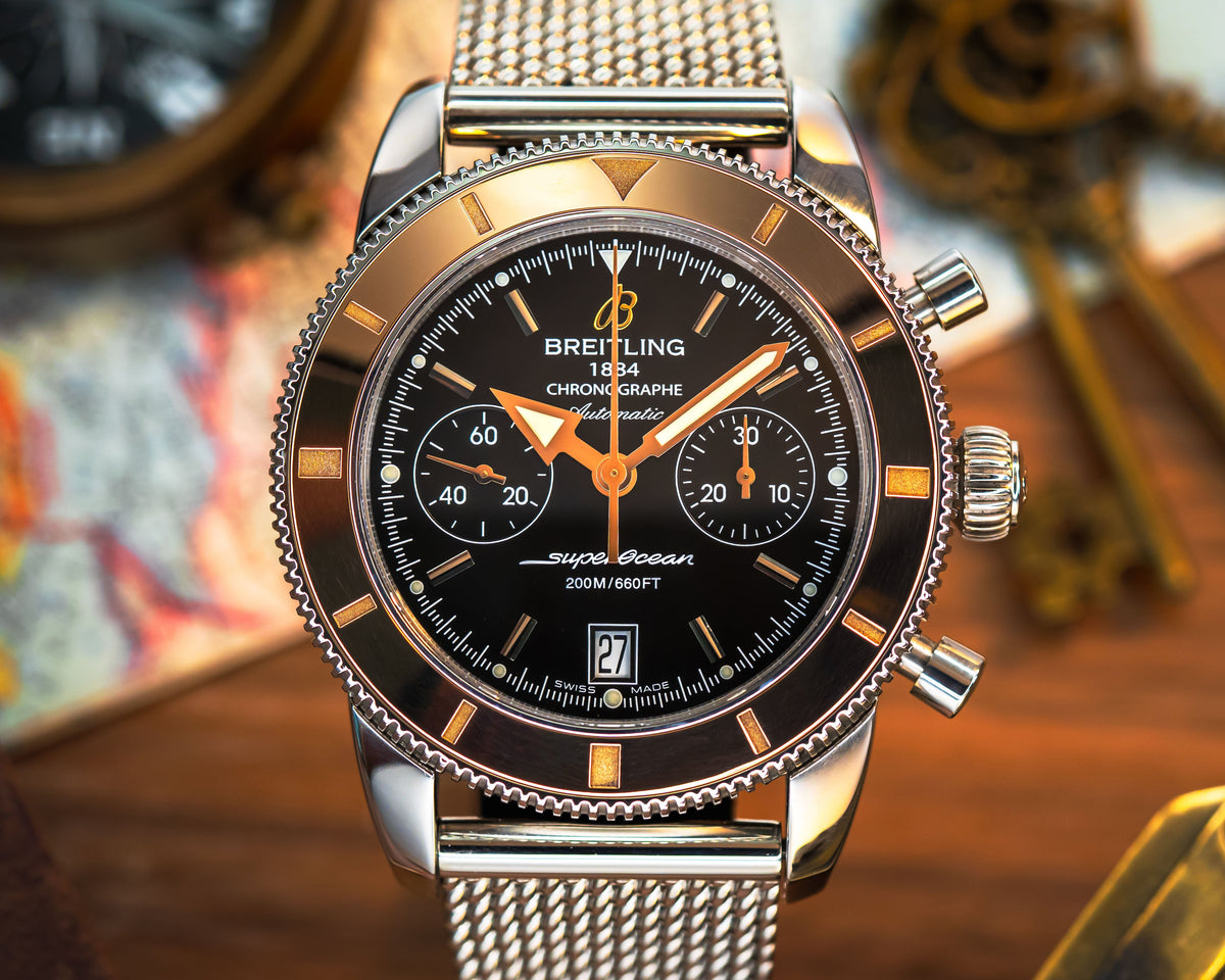 Breitling SuperOcean Heritage Chronograph 44 Black & Rose Gold U2337012-BB1-154