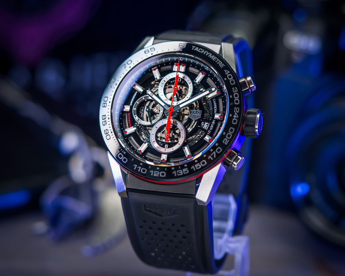 TAG HEUER CARRERA CALIBRE 01 SKELETON CHRONOGRAPH CAR2A1Z.FT6044