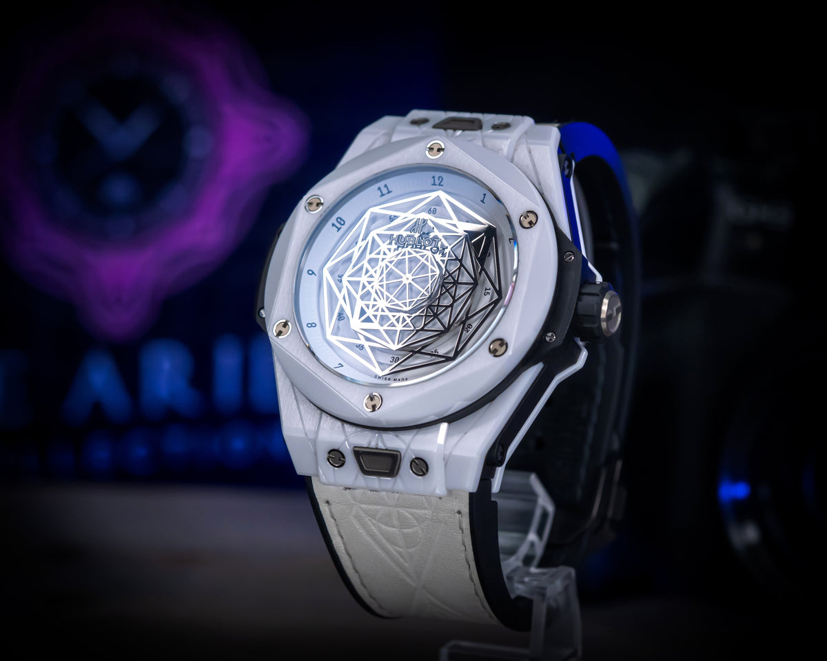 Hublot Big Bang Unico Sang Bleu White Ceramic 415.HX.2027.VR.MXM19