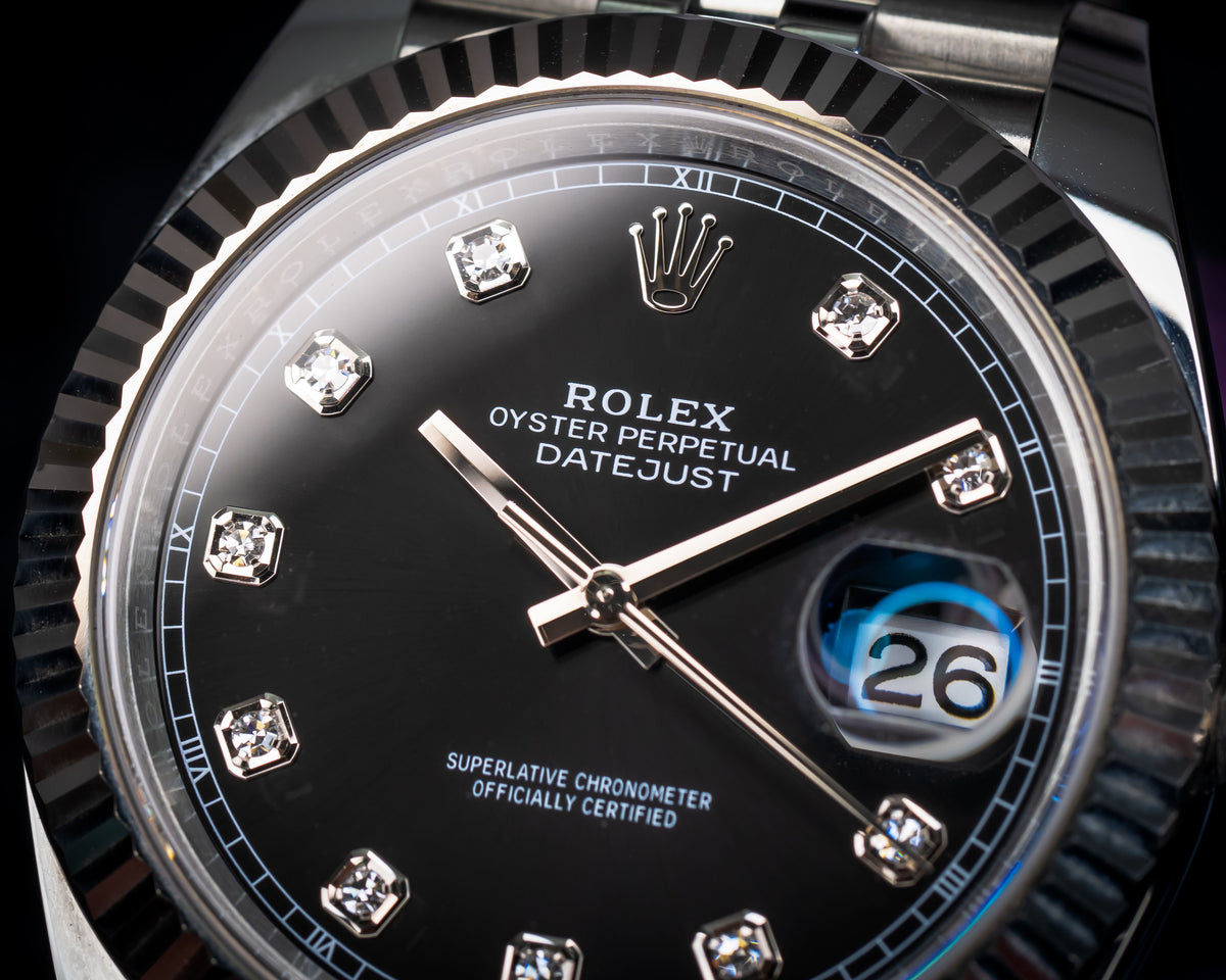 Rolex Datejust 41 Black Diamond Dial 126334