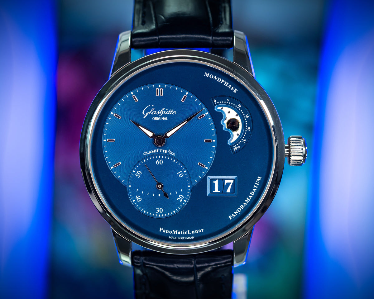 Glashutte Original PanoMatic Lunar Blue Dial – 1-90-02-46-32-35