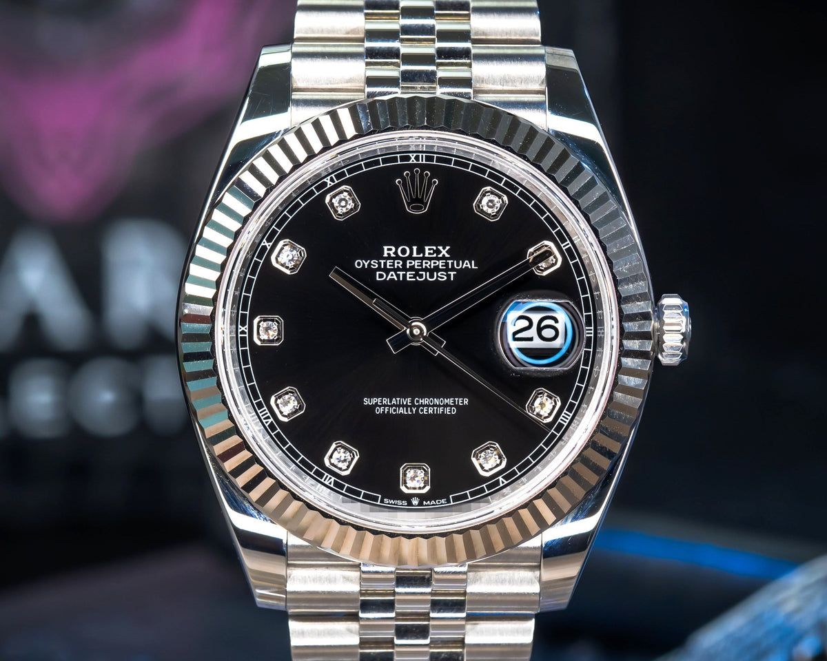 Rolex Datejust 41 Black Diamond Dial 126334