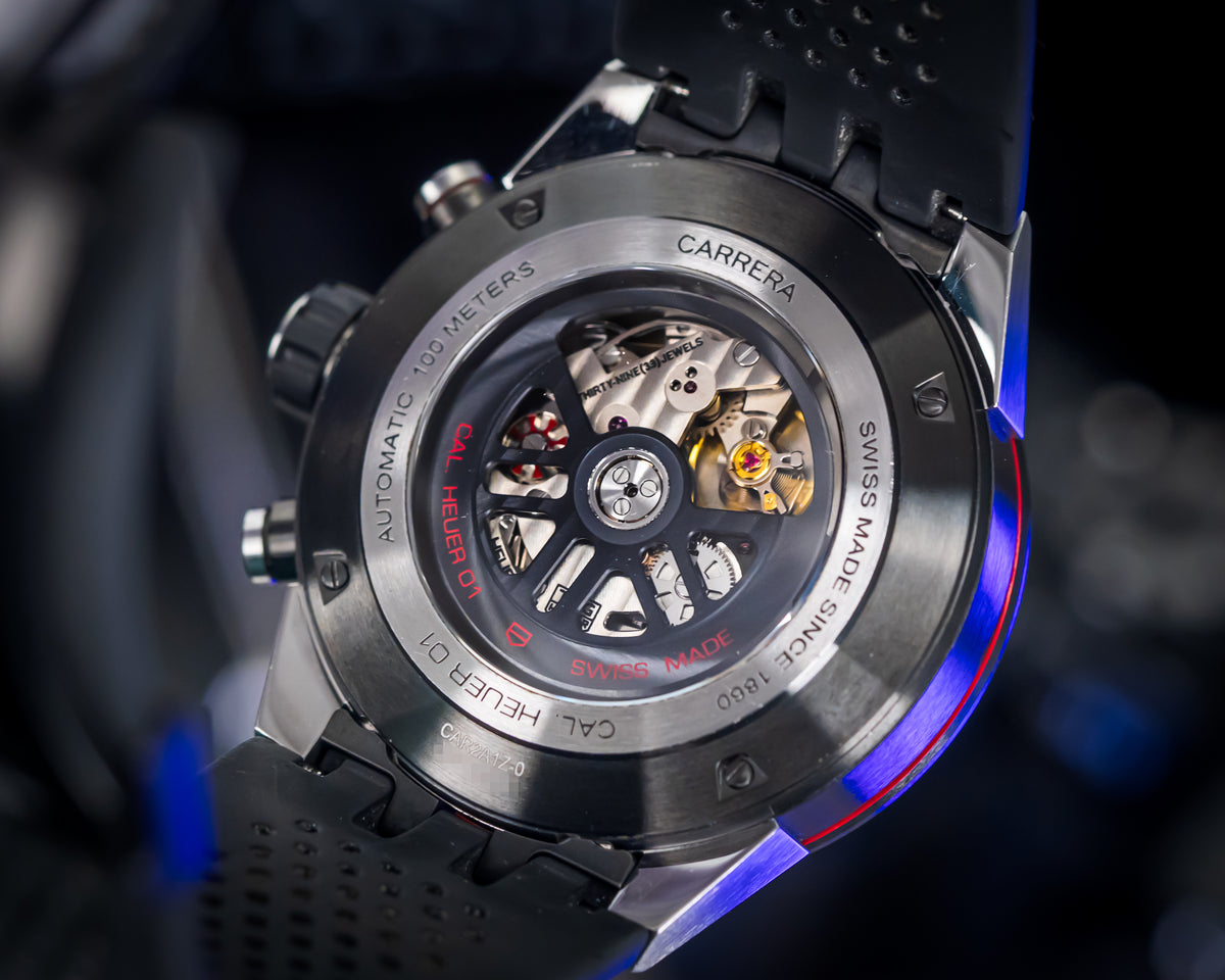 TAG HEUER CARRERA CALIBRE 01 SKELETON CHRONOGRAPH CAR2A1Z.FT6044
