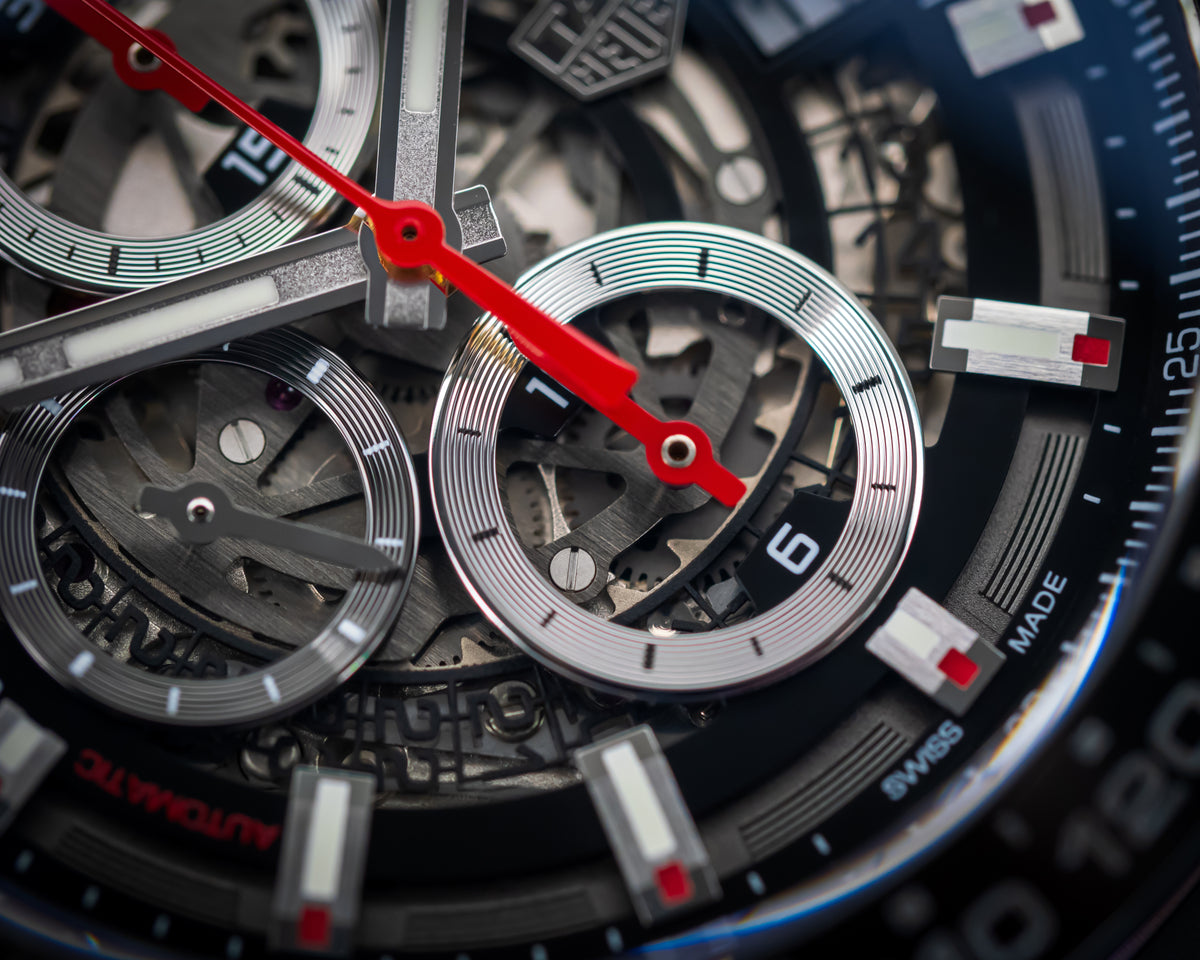 TAG HEUER CARRERA CALIBRE 01 SKELETON CHRONOGRAPH CAR2A1Z.FT6044
