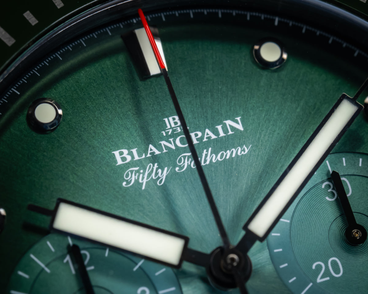 BLANCPAIN FIFTY FATHOMS BATHYSCAPHE CHRONOGRAPH FLYBACK GREEN 5200-0153-B52A